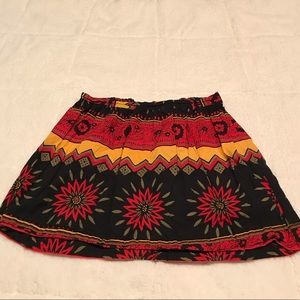 Rue21 XL Tribal Colored Mini Skirt